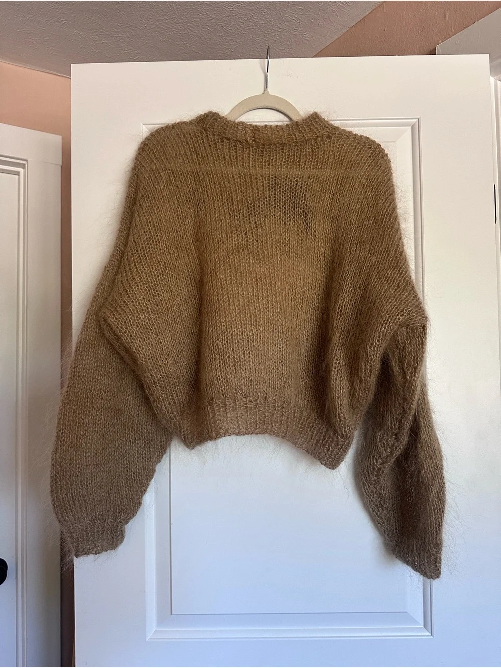 Hand knit Bambi mohair sweater, O/S - Picture 2 of 2